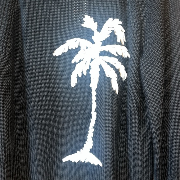 Tommy Bahama Breezy Palm Crewneck Pullover Knit Sweater Womens Black - Picture 5 of 16
